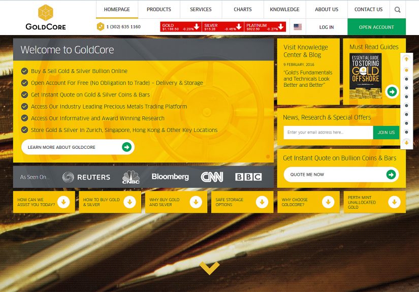 GoldCore - Affiliate Program Featured Image