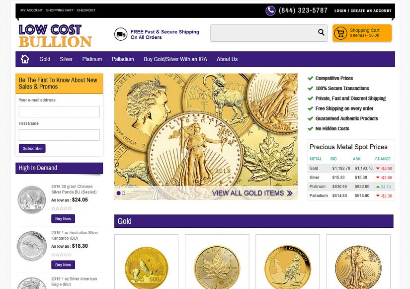 Low Cost Bullion - Affiliate Program Featured Image