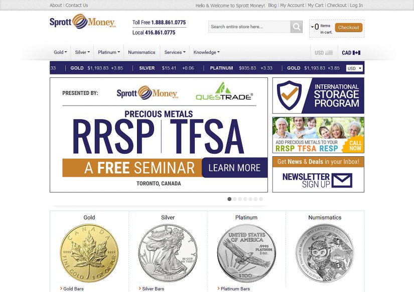 Sprott Money - Affiliate Program Featured Image