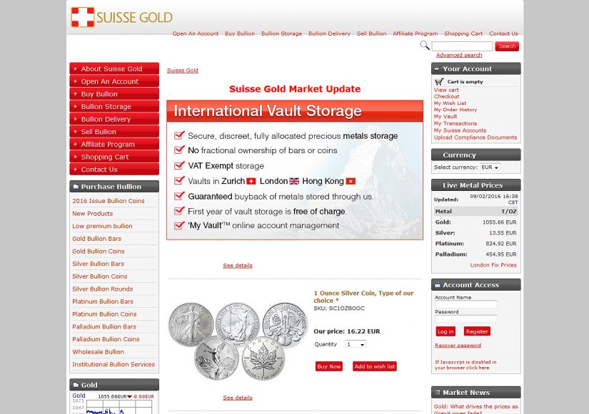 Suisse Gold - Affiliate Program Featured Image